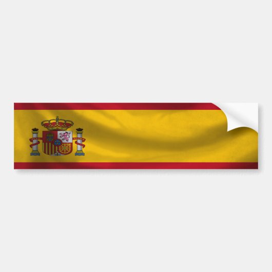 Bumpersticker van de Spaanse vlag (Voorkant)