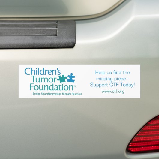 Bumpersticker van de Tumor Foundation voor kindere (Op auto)