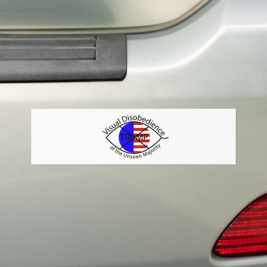 Bumpersticker van de Unseen Majority, VisDis DT (Op auto)