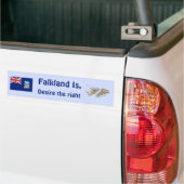 Bumpersticker van de vlag en de kaart van de Falkl (Op Truck)