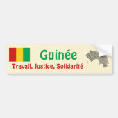 Bumpersticker van de vlag van Guinee-Conakry + Kaa (Voorkant)