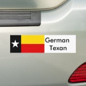 Bumpersticker van de vlag van Texas German (Texasd (Op auto)