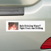 Bumpersticker van frackegengas - Drink water (Op auto)