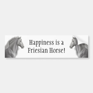 Bumpersticker van Friesian Horse