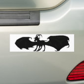 Bumpersticker van gevlekte geit (Op auto)