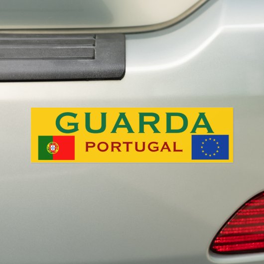 Bumpersticker van Guarda (Portugal) (Op auto)