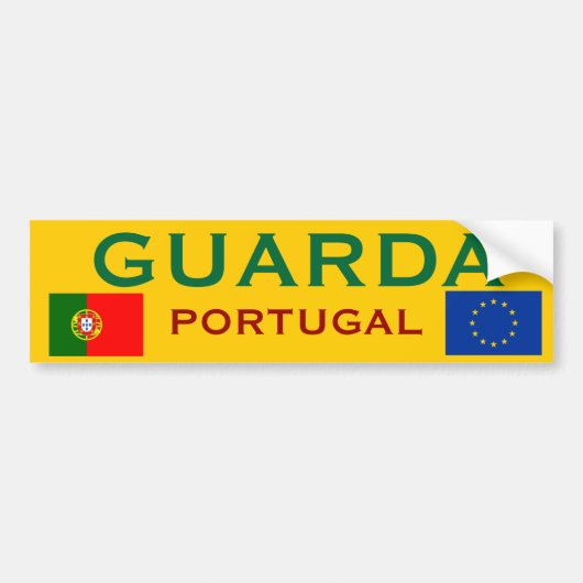 Bumpersticker van Guarda (Portugal) (Voorkant)