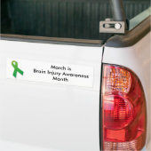 Bumpersticker van hersenletsel (Op Truck)