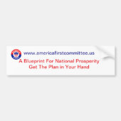 Bumpersticker van het America First Committee (Voorkant)