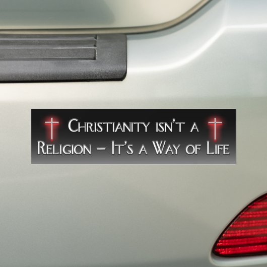 Bumpersticker van het christendom (Op auto)