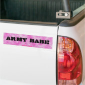 Bumpersticker van het leger Babe-Pink Camouflage (Op Truck)