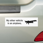 Bumpersticker van het vliegtuig (Op auto)