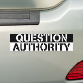 Bumpersticker van het vragenuur (Op auto)