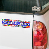 Bumpersticker van het wereldkampioenschap vlaggen (Op Truck)