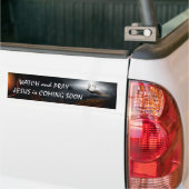 Bumpersticker van horloge en Pray (Op Truck)