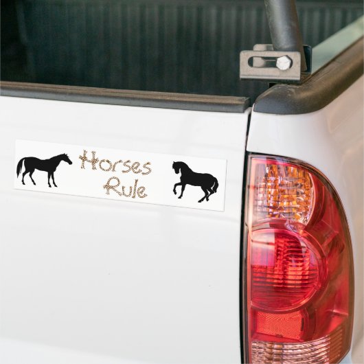 Bumpersticker van Horse Lovers (Op Truck)