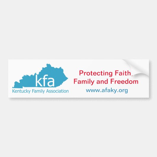 Bumpersticker van KFA Branded (Voorkant)