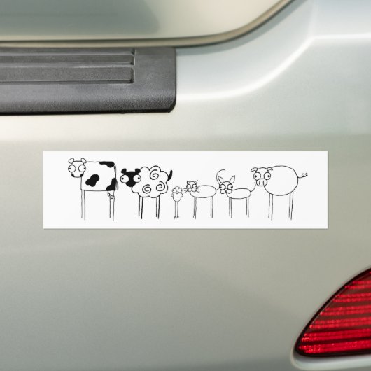 Bumpersticker van langdurig met insecten besmeurde (Op auto)