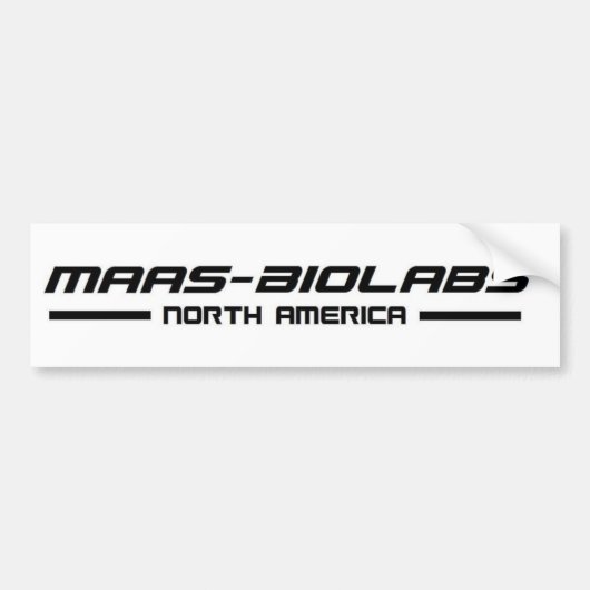 Bumpersticker van Maas Biolabs (Voorkant)