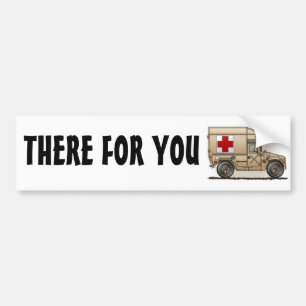 Bumpersticker van militaire Hummer Ambulance TFY