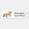 Bumpersticker van Noorse Fjord-paarden