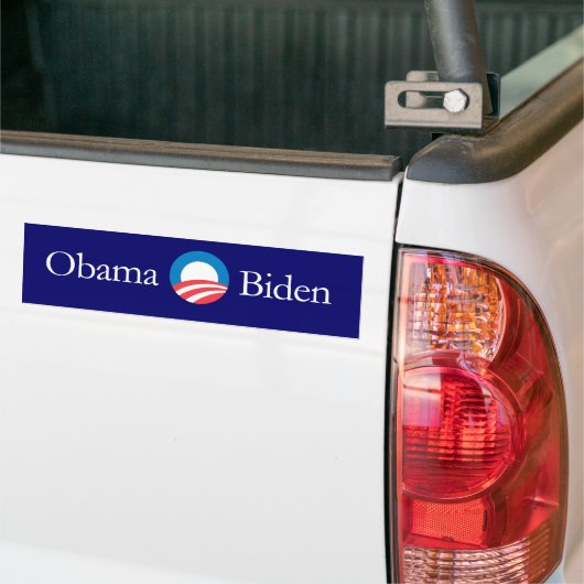 bumpersticker van Obama Biden (Op Truck)
