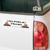 Bumpersticker van olievelden, olierijke olie (Op Truck)