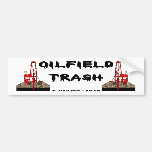 Bumpersticker van olievelden, olierijke olie (Voorkant)
