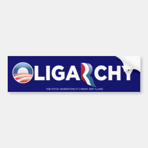 Bumpersticker van Oligarchy 2012