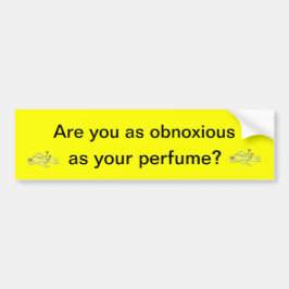 Bumpersticker van onschadelijke parfumerieën