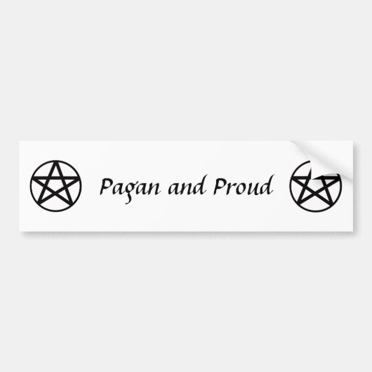 Bumpersticker van Pagan en Proud (Voorkant)