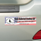 Bumpersticker van San Gabriel Valley CF (SGVCF) (Op auto)