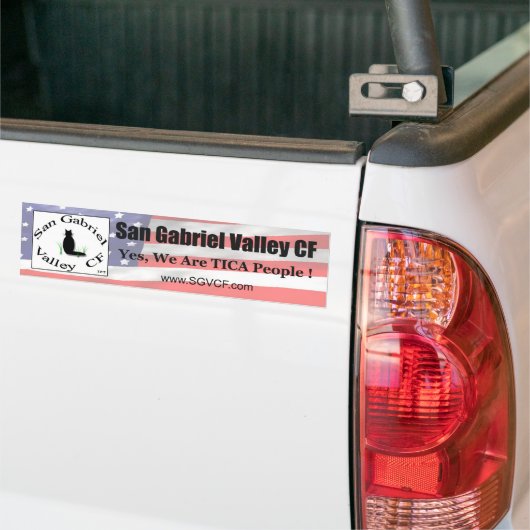 Bumpersticker van San Gabriel Valley CF (SGVCF) (Op Truck)