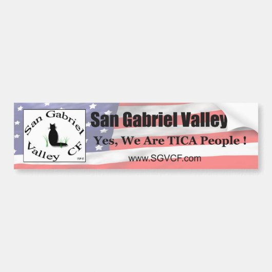 Bumpersticker van San Gabriel Valley CF (SGVCF) (Voorkant)