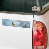 Bumpersticker van scharnierpaarden (Op Truck)