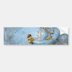 Bumpersticker van scharnierpaarden