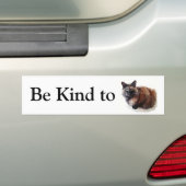 Bumpersticker van schelpdieren met lange luchtspie (Op auto)
