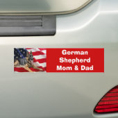 Bumpersticker van Shepherd Mam & Dad (Op auto)