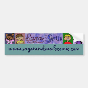Bumpersticker van suiker en slakken