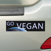 bumpersticker-VEGAN2 Bumpersticker (Op auto)