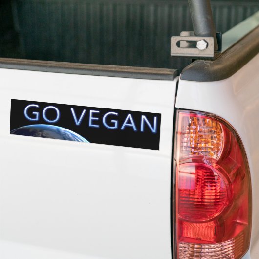 bumpersticker-VEGAN4 Bumpersticker (Op Truck)
