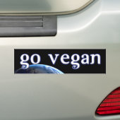 bumpersticker-VEGAN5 Bumpersticker (Op auto)