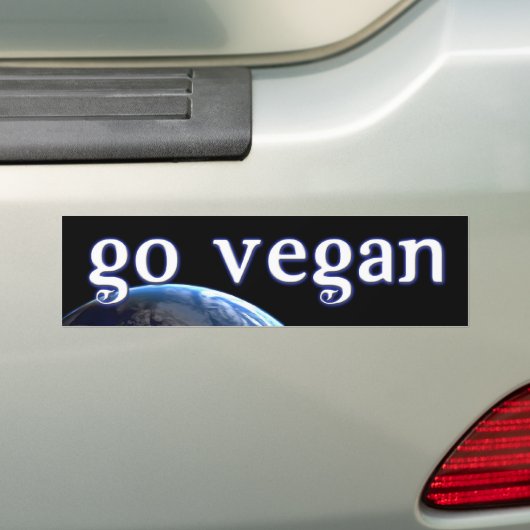 bumpersticker-VEGAN5 Bumpersticker (Op auto)