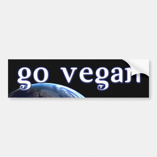 bumpersticker-VEGAN5 Bumpersticker (Voorkant)