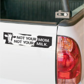 Bumpersticker Vegan (niet je moeder, niet je melk) (Op Truck)