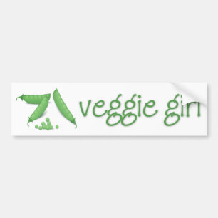 Bumpersticker Veggie Girl