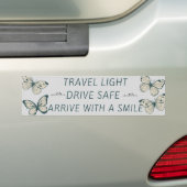 Bumpersticker veilig rijden met vriendelijkheid (Op auto)