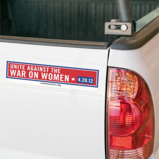 Bumpersticker verenigen (Op Truck)