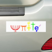 Bumpersticker verenigen (Op auto)