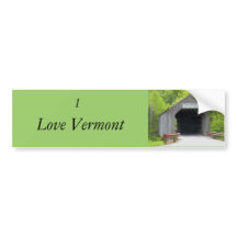 Bumpersticker, Vermont Covered Bridge